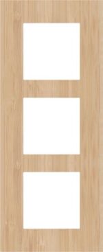 Niko Pure bamboo Drievoudige afdekplaat met 60 mm verticale centerafstand 156-76300 RAL 060 60 40