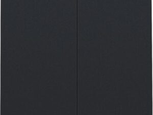 Niko Pure steel black Tweevoudige drukknop voor Home Control
