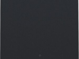 Niko Pure steel black Enkelvoudige drukknop met led en comfortsensoren voor Niko Home Control
