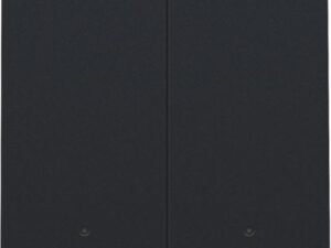 Niko Tweevoudige drukknop met leds en comfortsensoren voor Niko Home Control, black coated