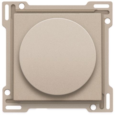 Niko Pure steel champagne Afwerkingsset voor draaiknopdimmer