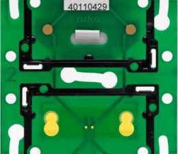 Niko Home Control Tweevoudige verticale muurprint