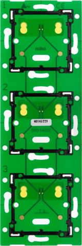 Niko Home Control Drievoudige verticale muurprint