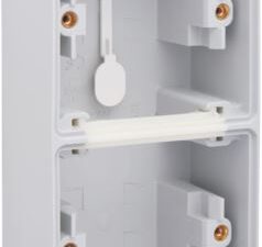 Niko Hydro grijs verticale opbouwdoos voor 2 functies met 2x1 ingang M20