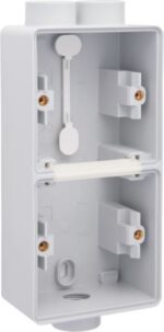 Niko Hydro grijs verticale opbouwdoos voor 2 functies met 1x2 ingangen + 1 ingang M20