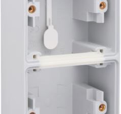 Niko Hydro grijs verticale opbouwdoos voor 2 functies met 1x2 ingangen + 1 ingang M20