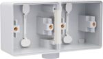 Niko Hydro grijs horizontale opbouwdoos voor 2 functies met 1 ingang M20