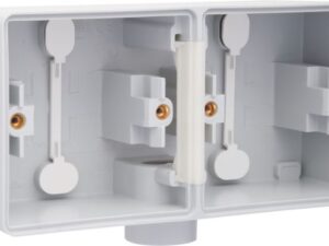 Niko Hydro grijs horizontale opbouwdoos voor 2 functies met 1 ingang M20