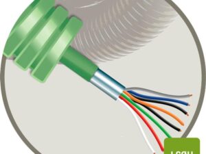 100 meter Green Flex voorbedrade buis 16mm LS0H groen + alarm LS0H 8X0,22mm²