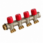 Henco collector 4 uitgangen 3/4MF EK Rood Henco collectoren 3/4