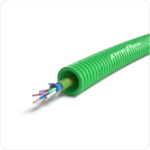 100 meter groen telefonie GGT 1X4X0,6mm Preflex safe voorbedrade buis 16mm LS0H Halogeen UTP/telefonie
