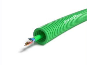 100 meter groen alarm 6X0,22mm² Preflex safe voorbedrade buis 16mm LS0H Halogeen Alarm