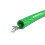 100 meter groen U/UTP CAT6 Preflex safe voorbedrade buis 16mm LS0H Halogeen UTP/telefonie