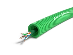 100 meter groen U/UTP CAT6 Preflex safe voorbedrade buis 16mm LS0H Halogeen UTP/telefonie