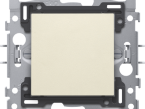 Niko Original Cream blindplaat met trekontlasting, sokkel en afwerkingsset 100-76000 RAL 1013 Blindplaat