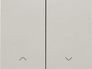 Niko Original light grey afwerkingsset voor dubbele elektronische rolluikschakelaar Niko Original Light Grey