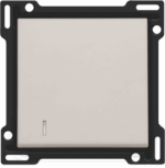 Niko Original light grey Toets met lens voor drukknop Niko Original Light Grey
