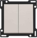 Niko Original light grey toets 2-voudig voor Schakelaar of Drukknop Niko Original Light Grey