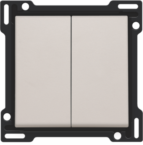 Niko Original light grey toets 2-voudig voor Schakelaar of Drukknop Niko Original Light Grey