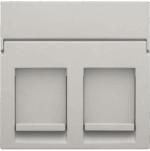 Niko Original light grey Centraalplaat data 2x RJ Niko Original Light Grey