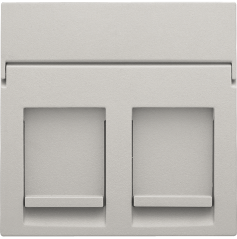 Niko Original light grey Centraalplaat data 2x RJ Niko Original Light Grey