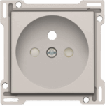 Niko Original light grey STANDAARD Afwerkingsset voor stopcontact met penaarde 28,5 mm Niko Original Light Grey