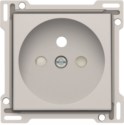 Niko Original light grey STANDAARD Afwerkingsset voor stopcontact met penaarde 28,5 mm Niko Original Light Grey