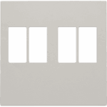 Niko Original light grey Afwerkingsset voor tweevoudige luidsprekeraansluiting Niko Original Light Grey
