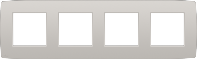 Niko Original light grey 4-voudig Horizontaal/Vertikaal Niko Original Light Grey