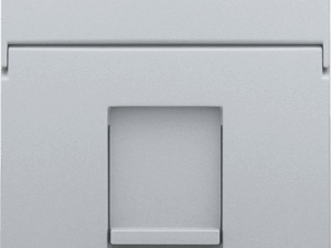 Niko intense sterling 1voor 1x RJ11 UTP met tekstveld Niko Intense sterling coated