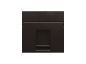 Niko Intense Dark Brown Coated voor 1x RJ11 UTP met tekstveld 124-65100 RAL 060 30 05 Niko Intense Dark Brown Coated RAL 060 30 05