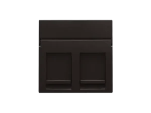 Niko Intense Dark Brown Coated 2 x RJ11/RJ45 124-65200 RAL 060 30 05 Niko Intense Dark Brown Coated RAL 060 30 05