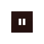 Niko Intense Dark Brown Coated afwerkingsset voor dubbele USB-A-lader 124-68001 RAL 060 30 05 Niko dubbele USB laders