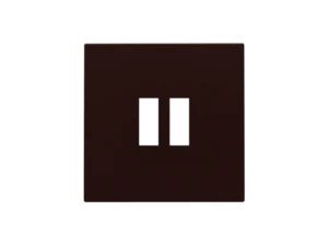 Niko Intense Dark Brown Coated afwerkingsset voor dubbele USB-A-lader 124-68001 RAL 060 30 05 Niko dubbele USB laders