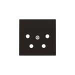 Niko Intense Dark Brown Coated afwerkingsset voor 5-polige telefooncontactdoos 124-69001 RAL 060 30 05 Niko Intense Dark Brown Coated RAL 060 30 05