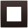 Niko intense dark brown enkelvoudige afdekplaat Niko Intense Dark Brown