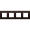 Niko intense dark brown 4-voudig Horizontaal Niko Intense Dark Brown