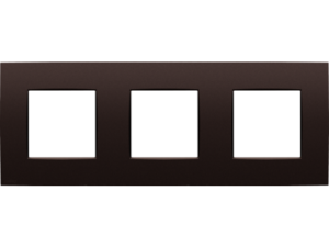 Niko intense dark brown 3-voudig Horizontaal Niko Intense Dark Brown