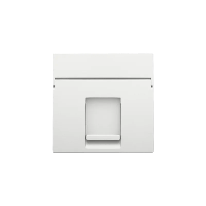 Niko Pure steel white Centraalplaat data 1x RJ 154-65100 RAL 000 90 00 Niko Pure Steel White Coated RAL 000 90 00