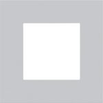 Niko Pure alu grey Enkelvoudige afdekplaat Niko Pure alu grey brushed
