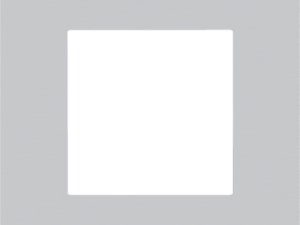 Niko Pure alu grey Enkelvoudige afdekplaat Niko Pure alu grey brushed