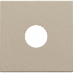 Niko Pure steel champagne Centraalplaat voor coax-aansluiting enkelvoudig 157-69101 RAL 080 70 10 Niko Pure Steel Champagne Coated