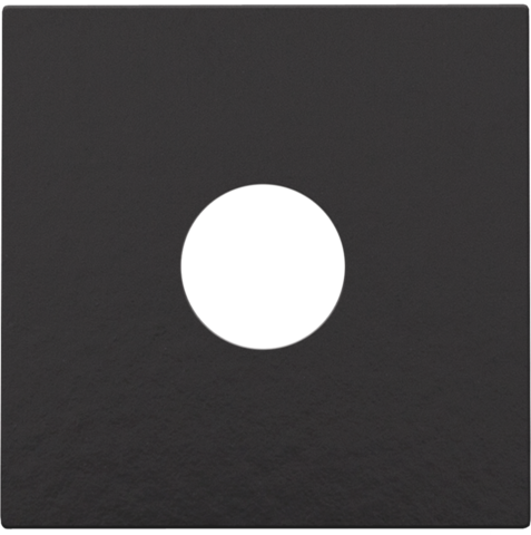 Niko Pure bakelite piano Afwerkingsset voor enkelvoudige coaxaansluiting voor tv Niko Pure Bakelite® piano black