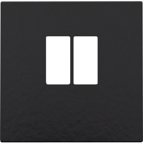 Niko Pure bakelite piano Centraalplaat voor enkelvoudige luidsprekeraansluiting Niko Pure Bakelite® piano black