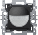 Niko Pure bakelite piano Wandbewegingsmelder 180° 230 V Niko Pure Bakelite® piano black