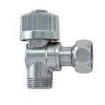 Jachtbak bolkraan haaks chroom 3/8" Schell kranen