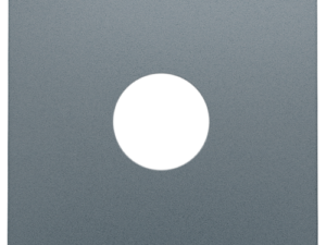 Niko Pure alu steel grey Afwerkingsset voor enkelvoudige coaxaansluiting voor tv Niko Pure alu steel grey