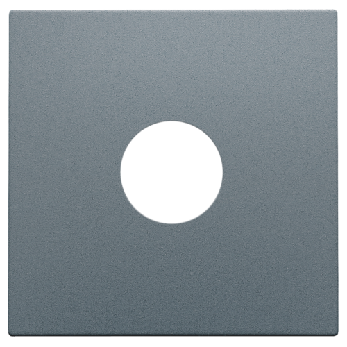 Niko Pure alu steel grey Afwerkingsset voor enkelvoudige coaxaansluiting voor tv Niko Pure alu steel grey