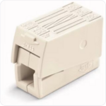 100 x 2-draads-lusterklem standaard-uitvoering gebruikstemperatuur 105°C wit Verbindingsklemmen