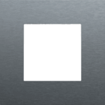 Niko Pure alu steel grey Enkelvoudige afdekplaat Niko Pure alu steel grey